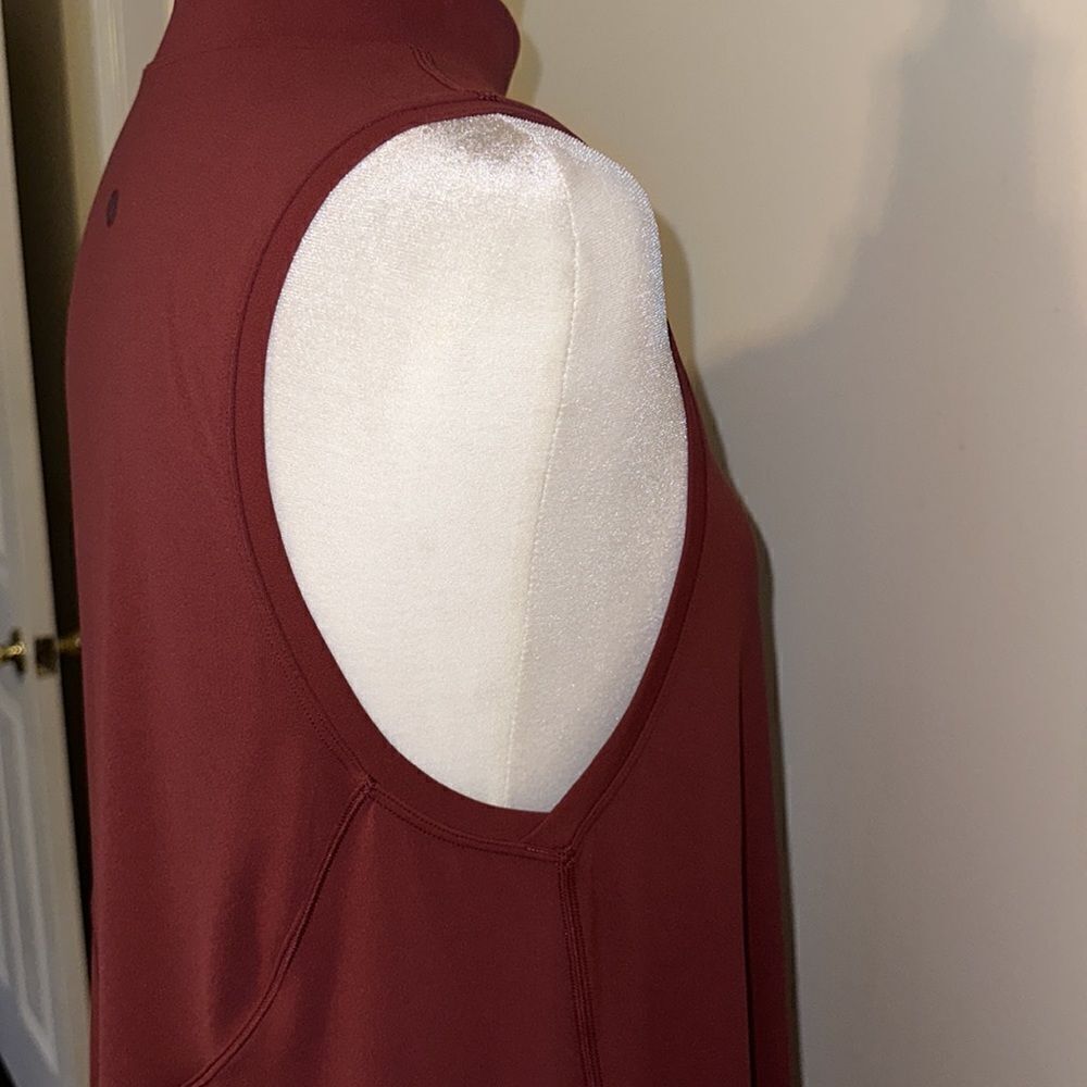 lululemon 4-6 Mauve Relaxed Fit Mock Neck On thr Move Sleeveless Athletic Dress - Picture 7 of 8